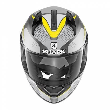 Cască Moto Integrală SHARK RIDILL STRATOM · Gri / Galben Fluo  - 1