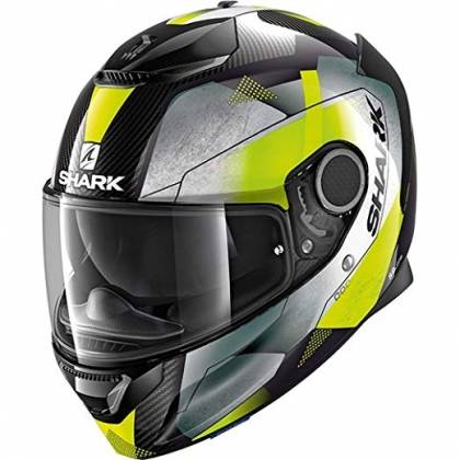 Cască Moto Integrală SHARK SPARTAN CARBON KITARI · Negru / Gri / Galben  - 0