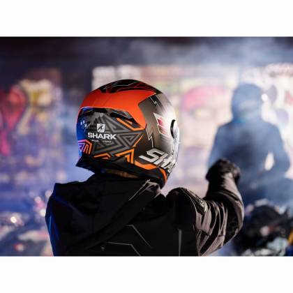 Cască Moto Integrală SHARK SKWAL 2 BLANK cu Lumini LED · Negru Mat  - 12