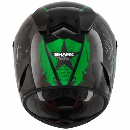 Cască Moto Integrală SHARK RACE R-PRO CINTAS · Negru / Verde  - 1