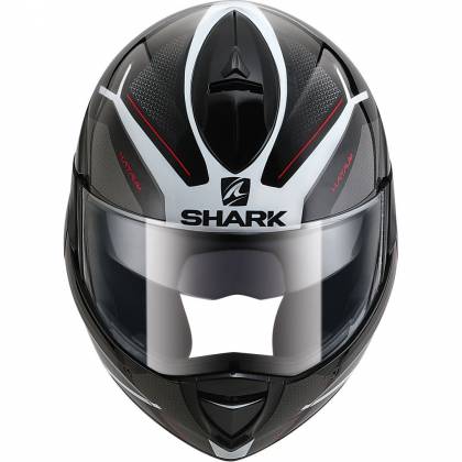 Cască Moto Modulară Shark Evoline S3 Hataum · Negru / Roșu / Alb  - 1