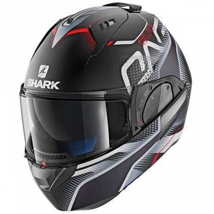 Cască Moto Modulară SHARK EVO-ONE 2 Keenser · Negru / Alb / Roșu  - 0
