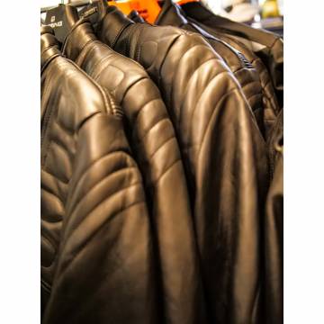 Geacă Moto din Piele SPEED UP BRONSON · Negru  - 4