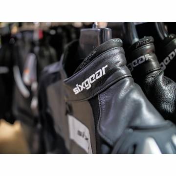 Geacă Moto Damă din Piele & Textil SIXGEAR ALISA · Negru  - 7