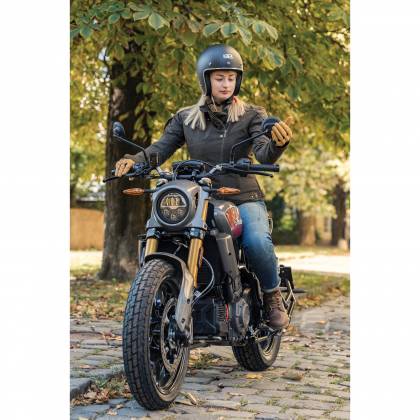 Geacă Moto Damă din Textil BRITTEN NORA · Maro  - 1