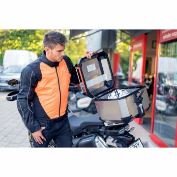 Vestă Moto SIXGEAR BEAM · Portocaliu-Fluo / Negru  - 1