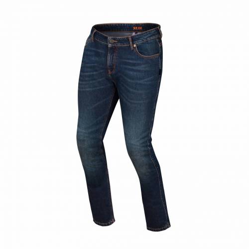 Blugi Moto din Denim 4D BERING GORANE Slim Fit · Albastru 