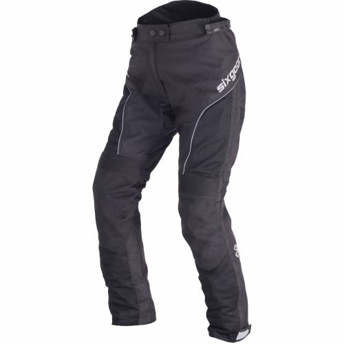 Pantaloni Moto Damă din Textil SIXGEAR LUNA · Negru 