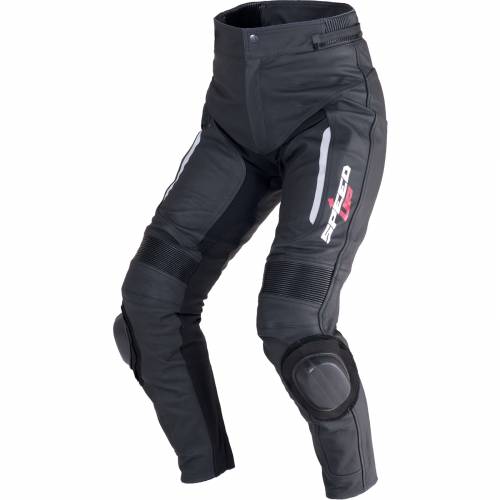 Pantaloni Moto din Piele & Textil SPEED UP TRIP · Negru 