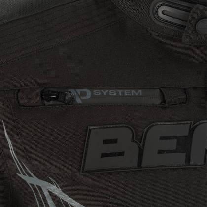 Geacă Moto din Textil BERING WIXS · Negru  - 3