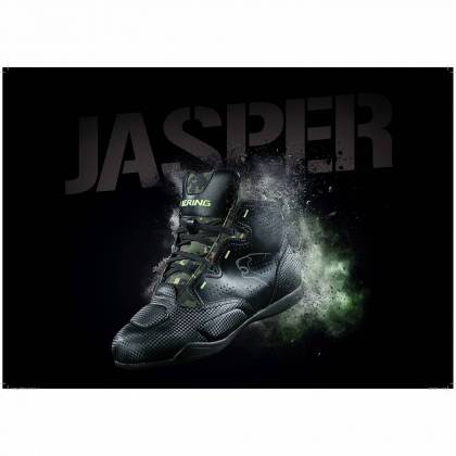 Ghete Moto din Piele & Textil BERING JASPER · Negru  - 4