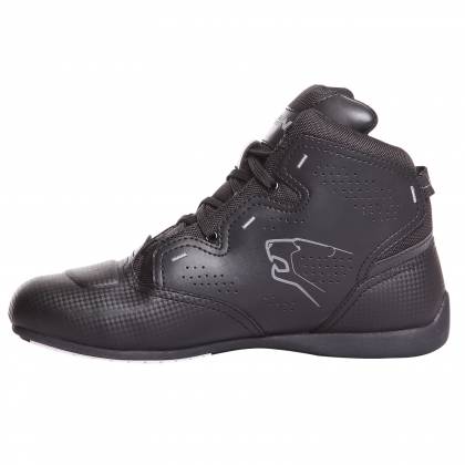 Ghete Moto din Piele & Textil BERING JASPER · Negru  - 2