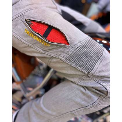 Blugi Moto Slim Fit cu Kevlar TRILOBITE PARADO · Gri  - 8