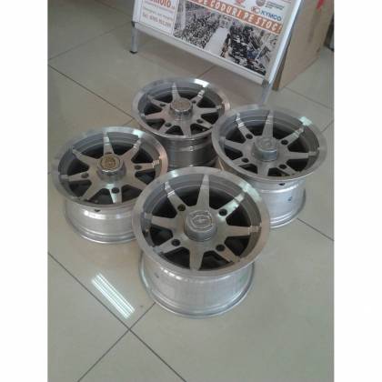 Set Jante Polaris 12x6 / 12x8 Silver  - 1