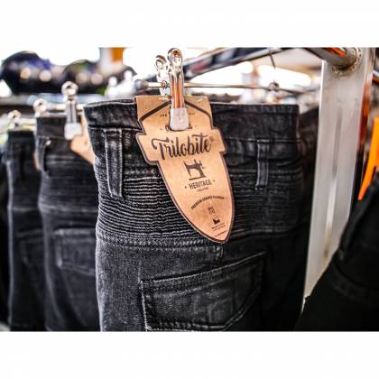 Blugi Moto Lungi cu Kevlar TRILOBITE PARADO · Negru  - 14