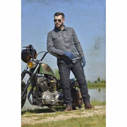 Blugi Moto Lungi cu Kevlar TRILOBITE PARADO · Negru  - 4