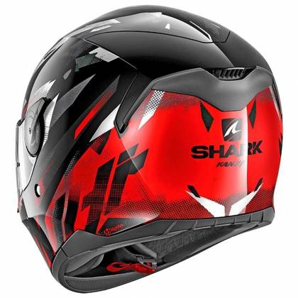 Cască Moto Integrală SHARK D-SKWAL KANHJI· Negru / Roșu  - 2