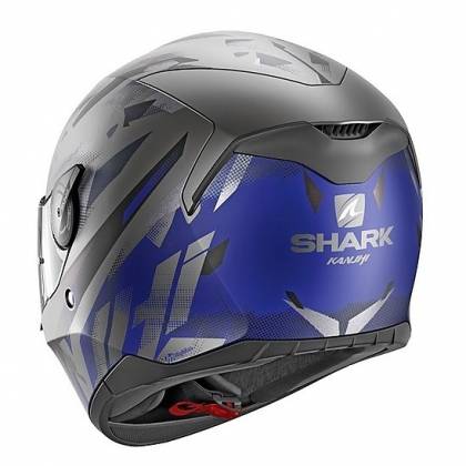 Cască Moto Integrală SHARK D-SKWAL KANHJI · Gri / Albastru / Negru  - 1