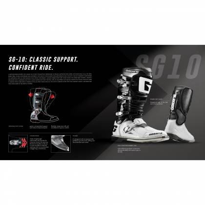 Cizme Enduro - Cross GAERNE SG-10 EVO 16 · Negru  - 1