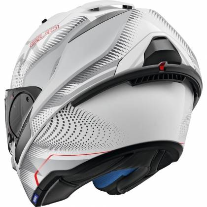 Cască Moto Modulară SHARK EVO-ONE 2 KEENSER · Alb / Argintiu / Roșu  - 2