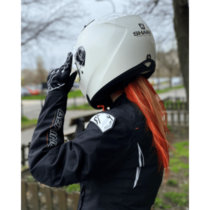 Cască Moto Integrală SHARK RIDILL BLANK · Alb  - 1