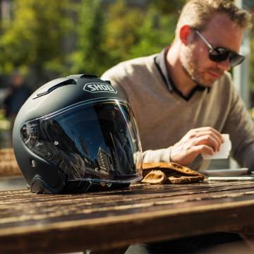 Casca Moto Open Face SHOEI J-CRUISE II MATT DEEP GREY · Gri  - 3