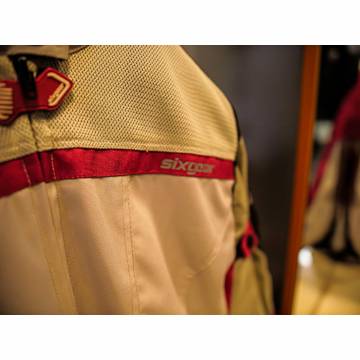 Geacă Moto Damă din Textil SIXGEAR LUNA · Negru / Gri / Roz  - 8