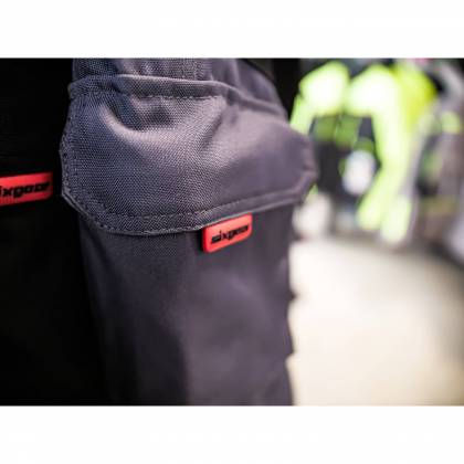 Pantaloni Moto din Piele & Textil SIXGEAR DELTA FORCE · Negru / Gri  - 8