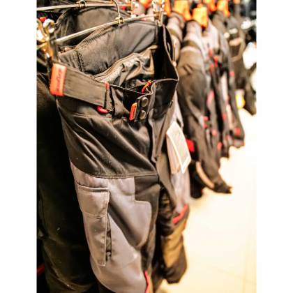 Pantaloni Moto din Piele & Textil SIXGEAR DELTA FORCE · Negru / Gri  - 4