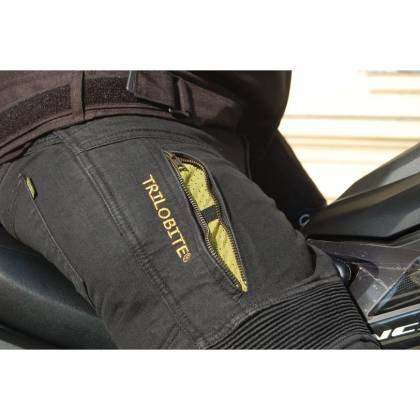 Blugi Moto Regular Fit cu Kevlar TRILOBITE PARADO · Negru  - 6