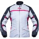 Geacă Moto Damă din Textil SIXGEAR LUNA · Negru / Gri / Roz