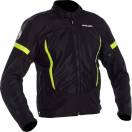 Geacă Moto de Vară din Textil RICHA AIRBENDER · Negru / Verde Fluo