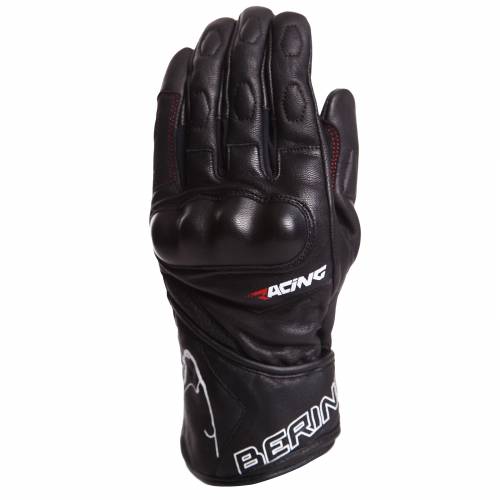 Mănuși Moto din Piele BERING TROOP-R · Negru 