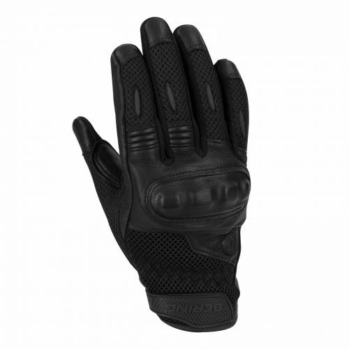Mănuși Moto Damă  din Piele & Textil BERING LADY KX-ONE · Negru 