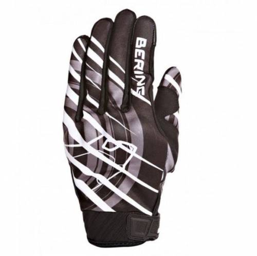 Mănuși Moto din Textil BERING MASTER · Alb / Negru 