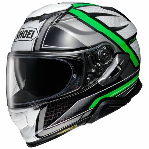 Cască Moto Integrală SHOEI GT-AIR II HASTE TC-4 · Negru / Alb / Gri / Verde 