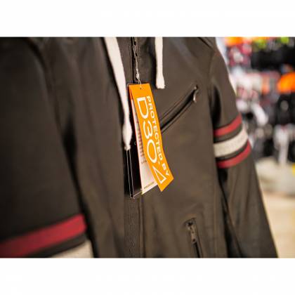 Geacă Moto din Piele & Textil RICHA TOULON 2 · Negru / Roșu / Gri  - 5