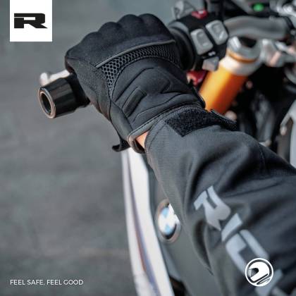 Mănuși Moto Damă de Vară din Textil RICHA SCOPE · Negru / Roz  - 1