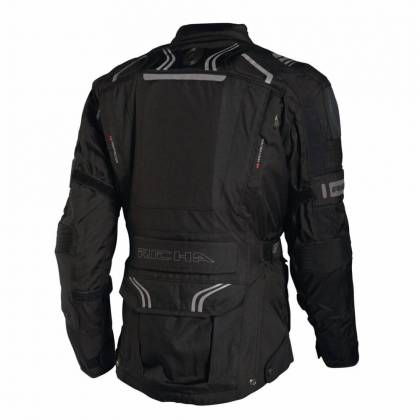 Geacă Moto din Textil RICHA TOUAREG · Negru / Gri  - 1