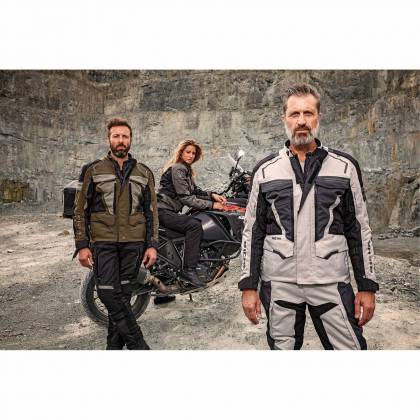 Geacă Moto din Textil RICHA TOUAREG 2 · Negru / Verde-fluo  - 4