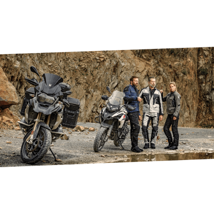 Geacă Moto din Textil RICHA TOUAREG 2 · Negru / Verde-fluo  - 5