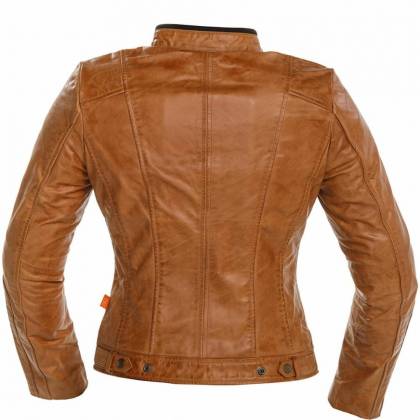 Geacă Moto Damă din Piele RICHA LAUSANNE · Maro  - 2