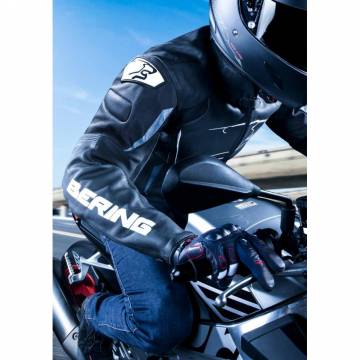 Geacă Moto din Piele & Textil BERING STATOR · Negru  - 2