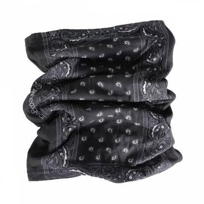 Eșarfă Moto ZANHEADGEAR MOTLEY TUBE PAISLEY · Negru / Alb  - 1
