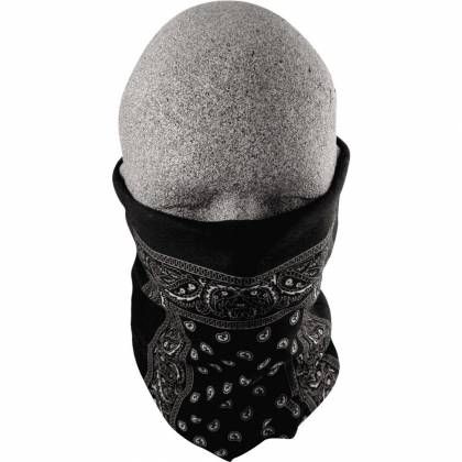Eșarfă Moto ZANHEADGEAR MOTLEY TUBE PAISLEY · Negru / Alb  - 2