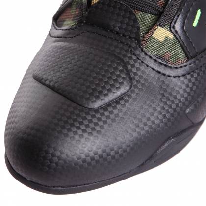 Ghete Moto din Piele & Textil BERING JASPER Camo · Negru / Verde  - 3