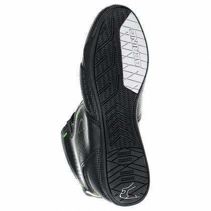 Ghete Moto din Piele & Textil BERING JASPER Camo · Negru / Verde  - 4