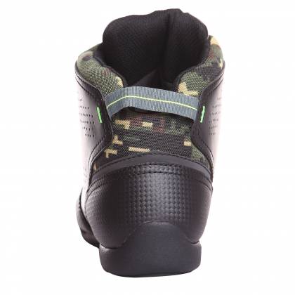 Ghete Moto din Piele & Textil BERING JASPER Camo · Negru / Verde  - 1