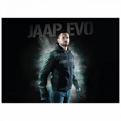 Geacă Moto din Textil BERING JAAP EVO · Negru / Roșu  - 4