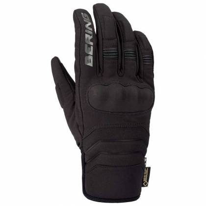 Mănuși Moto din Piele & Textil GoreTex BERING EKSEL · Negru  - 0
